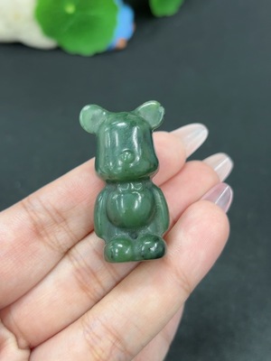 H46521926 和田玉挂件 熊 货品总重约19.5g