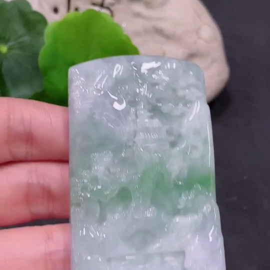 F33838996 Jadeite Pendant Landscape Total Weight Approx. 61.76g