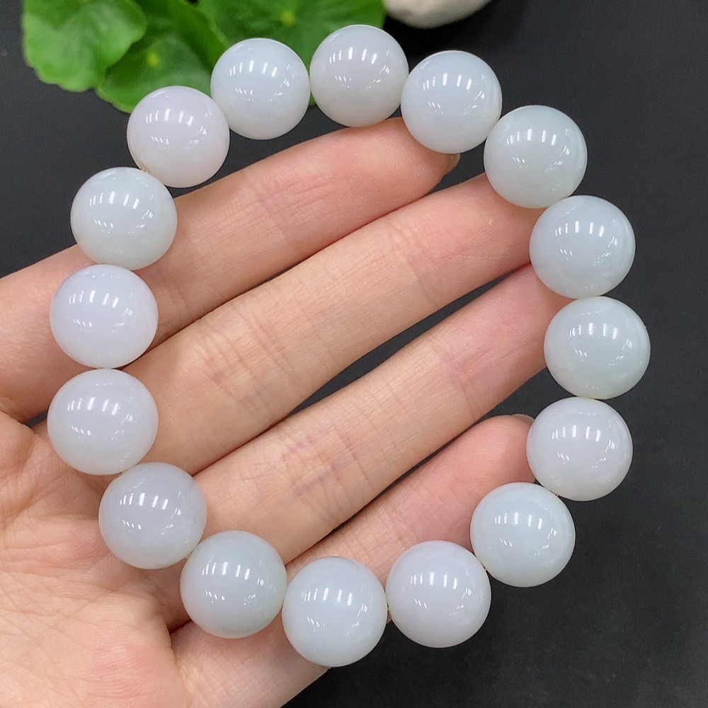 F28218795 Jadeite Bead Bracelet Approx.13.2mm Total Weight Approx.66.4g