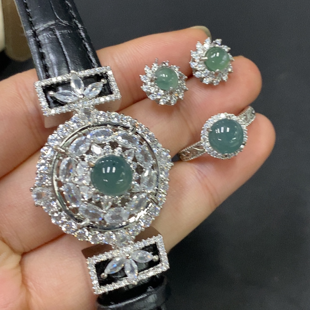 F29394913 Jadeite Inlaid Piece Non-Gold Sell as a Lot