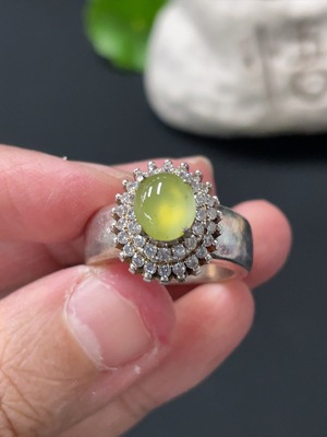 F30518611 Jadeite cabochon non-gold setting total weight about 11.49g