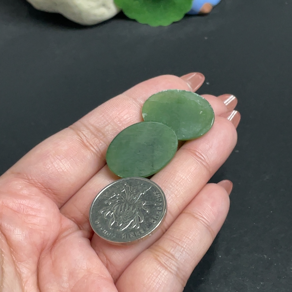 H34011263 Hetian Jade Jasper Cabochon