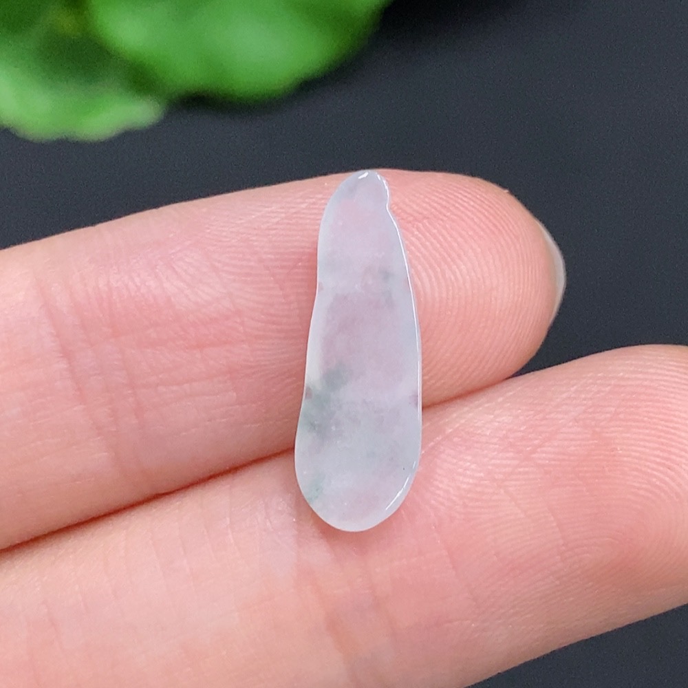 F31687427 Jadeite Lucky Bean Pendant Total Weight Approx. 0.3g