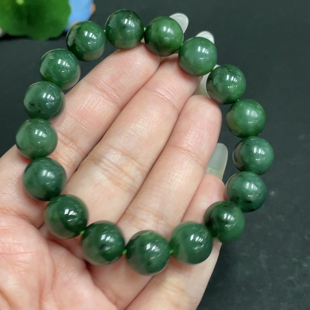 H28273457 Hetian Jade Bracelet, Approx. 11.5 mm, Total Weight Approx. 44.7g