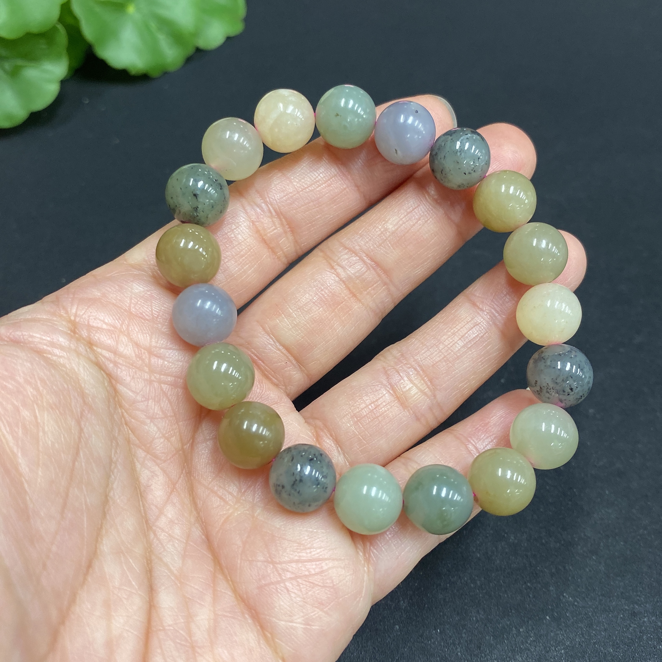 H34036701 Hetian Jade Bracelet, Approx. 9.8mm, Total Weight Approx. 28.1g