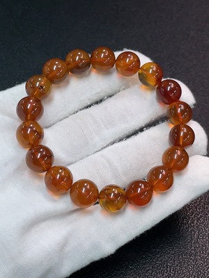 C32720168 Amber Beeswax Bracelet Total Weight Approx.12.41g Size 10.7mm