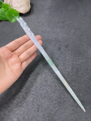 F34998313 Jadeite Hairpin Total Weight Approx. 28.57g