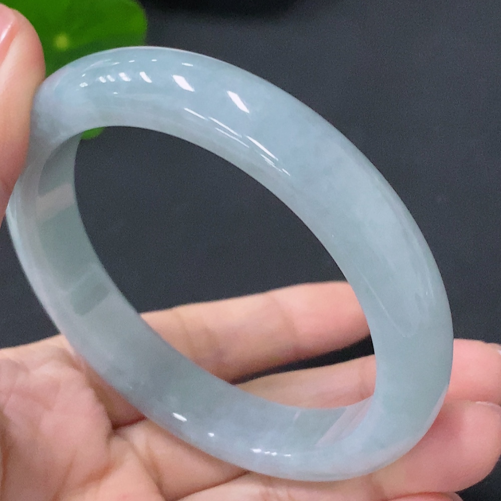 F35088352 Jadeite Round Bracelet Size 56.5mm Total Weight Approx. 53.7g