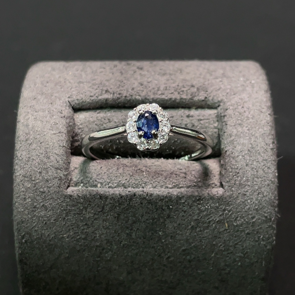 C23576489 Sapphire Ring, Total Weight Approx. 1.21g, Non-Gold Setting