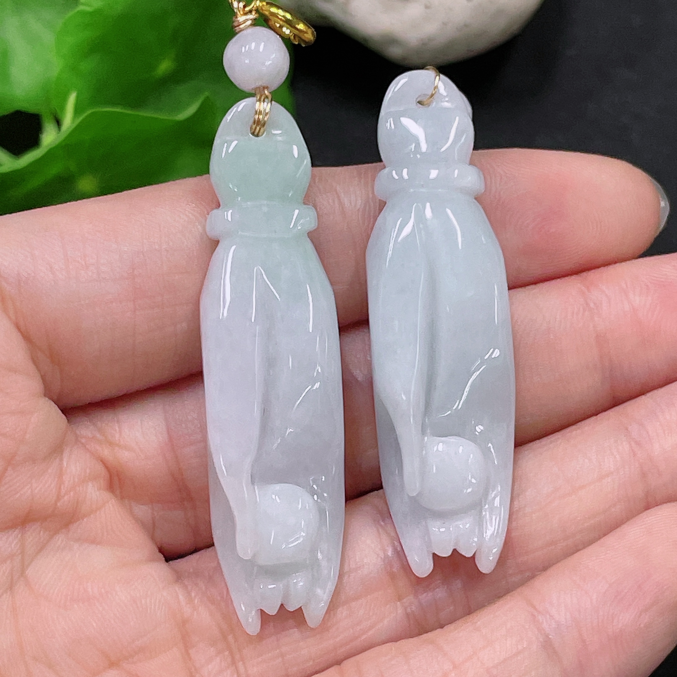 F33894171 Jadeite Pendants Sell as a Lot (Non-Gold Inlaid)