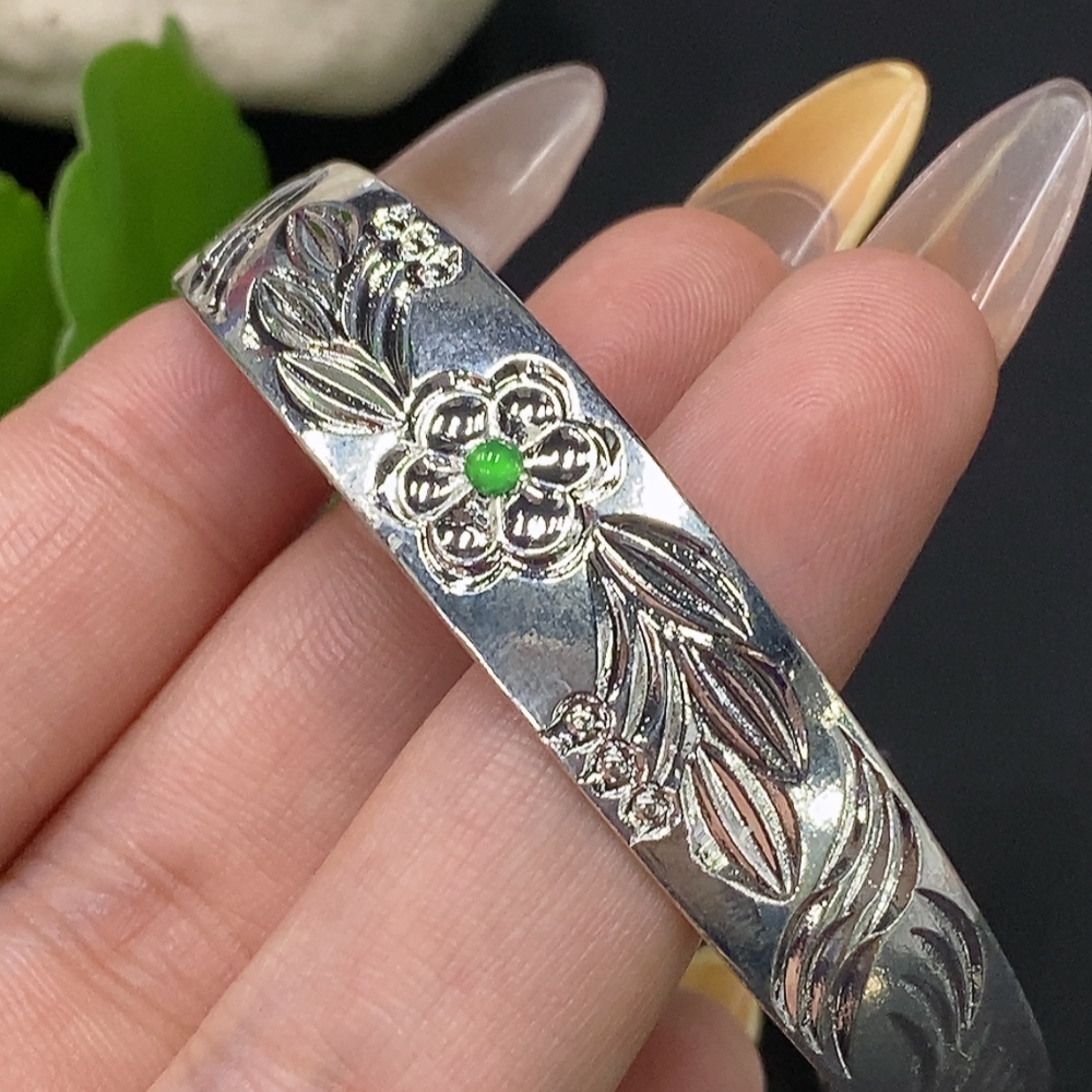 F29433125 Jadeite Inlaid Piece Non-Gold Total Weight Approx. 16.07g