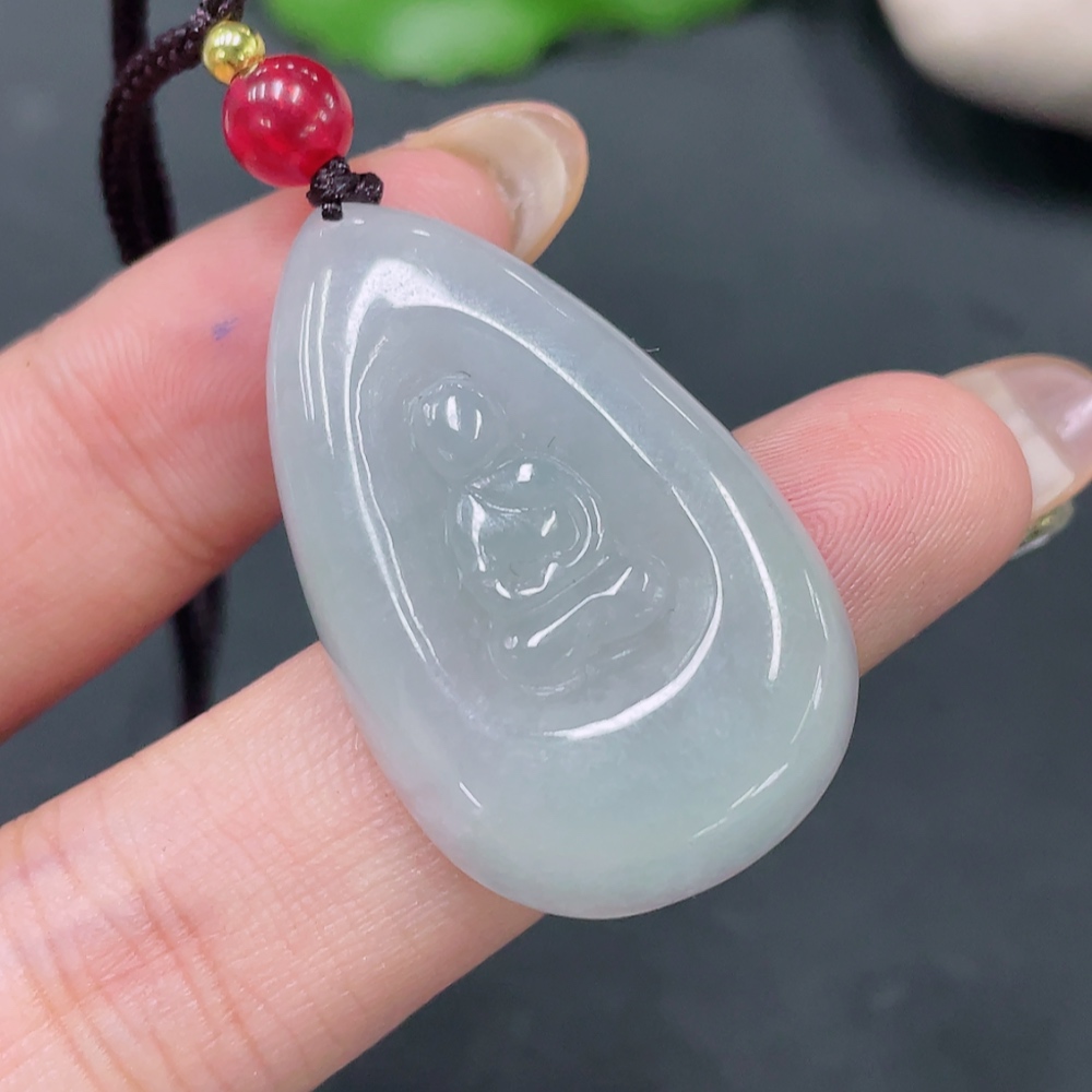 F18058251 Jadeite Enlightenment Pendant Total Weight 9.815g