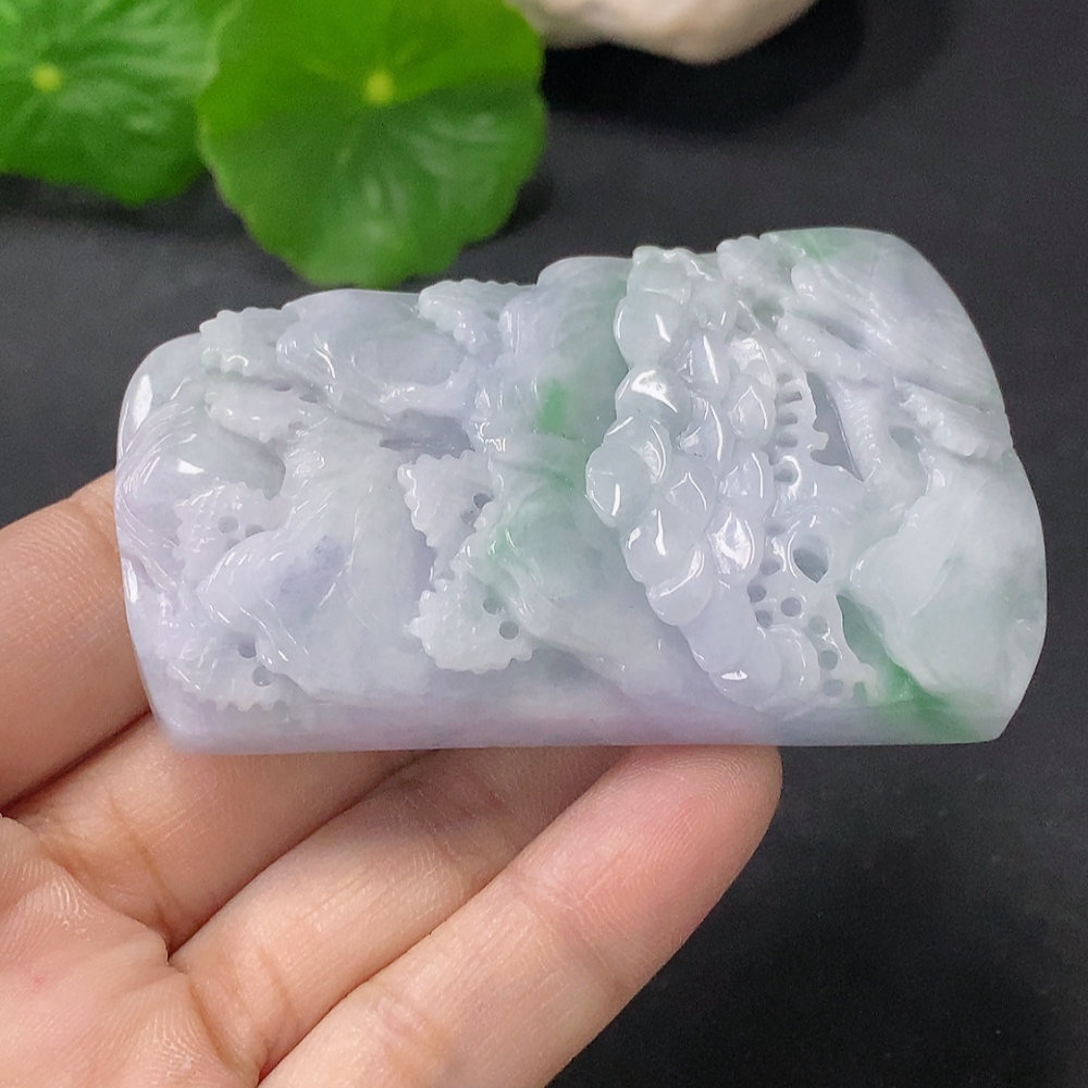 F32734292 JadeitePendant Landscape Plaque, Total Weight Approx. 72.5g