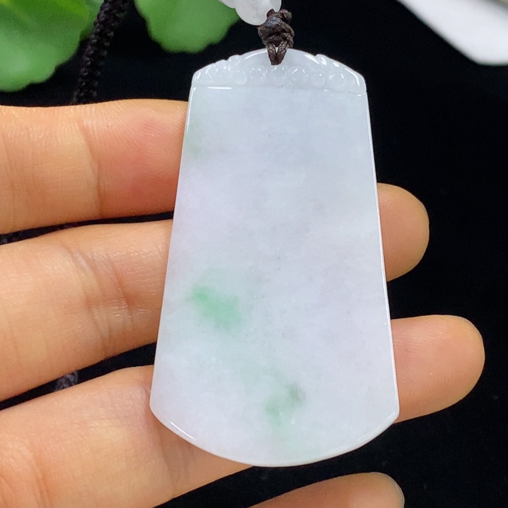 F35094735 Jadeite Plain Pendant with Non-Grade A Beads Including Rope Total Weight Approx. 22.8g