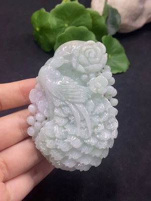F30514576 Jadeite Phoenix Pendant, Total Weight Approx. 75.46g