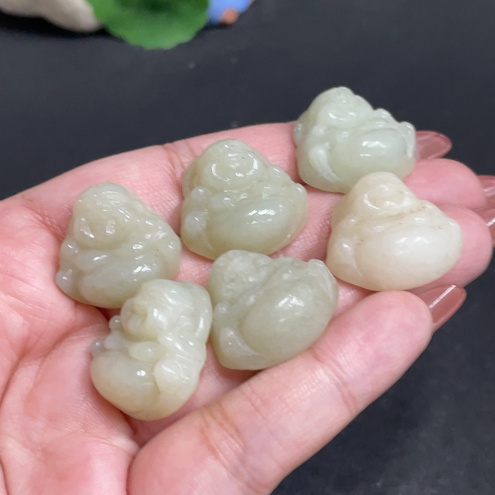 H34054277 Hetian Jade Pendant Buddha Total Weight Approx. 38g