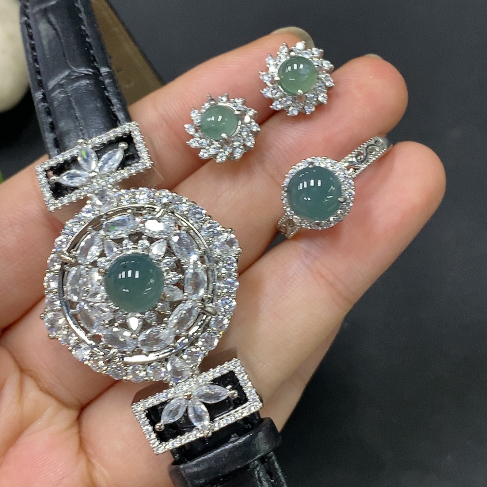 F29394913 Jadeite Inlaid Piece Non-Gold Sell as a Lot