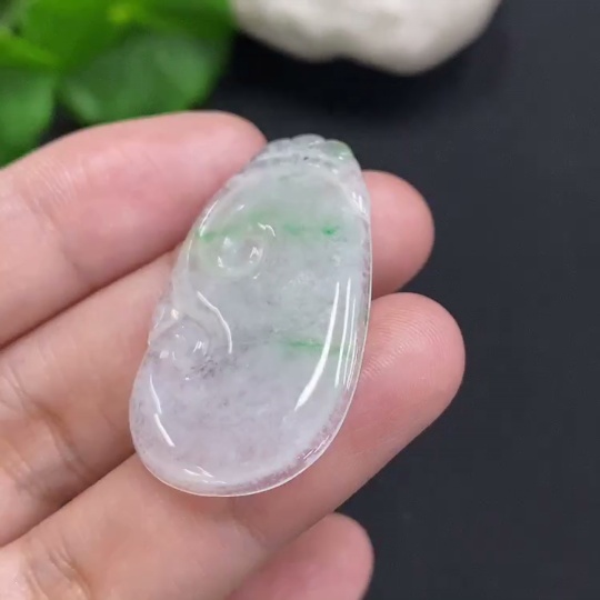 F34069916 Jadeite Ruyi Pendant Total Weight Approx. 4.2g