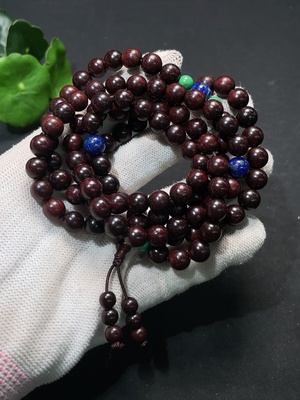W35098313 Purple Sandalwood Long Strand, Total Weight Approx. 37.64g, Bead Size ~7.9mm