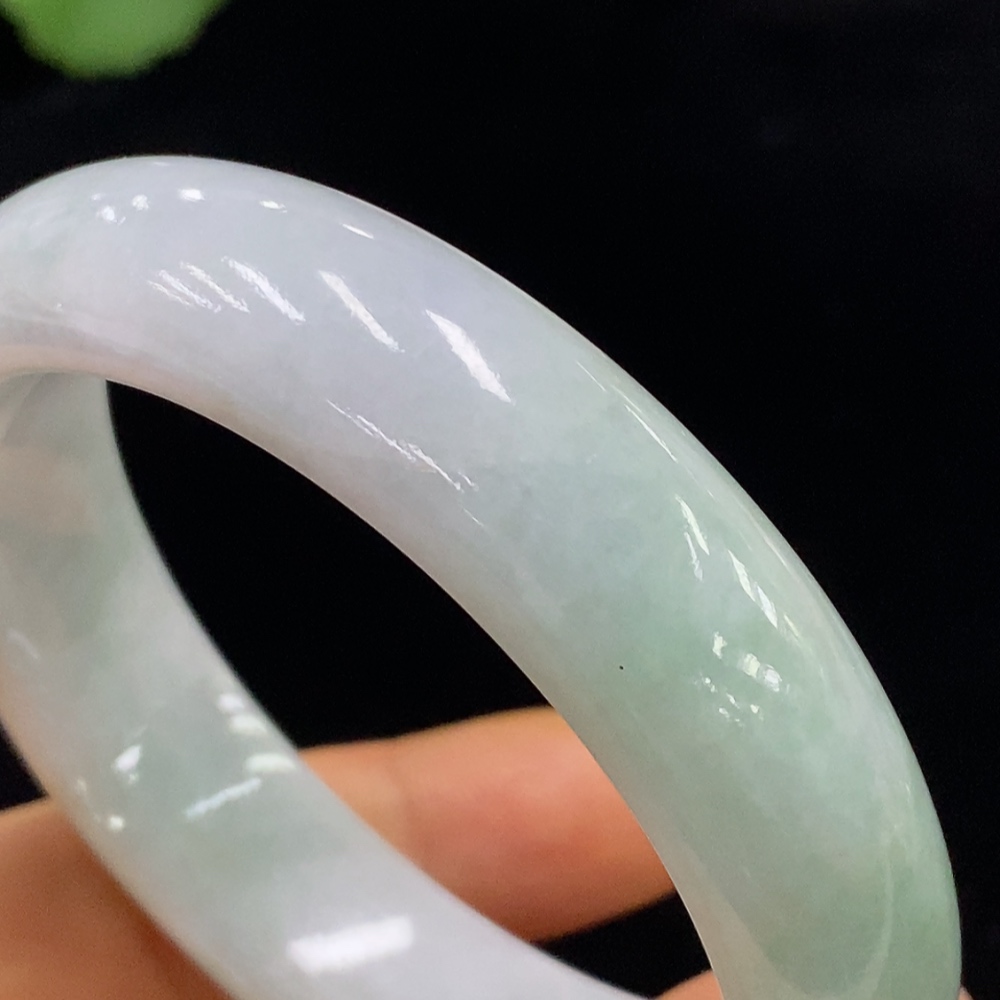 F34025427 Jadeite Round Bracelet Total Weight Approx. 60.76g Size 55.5