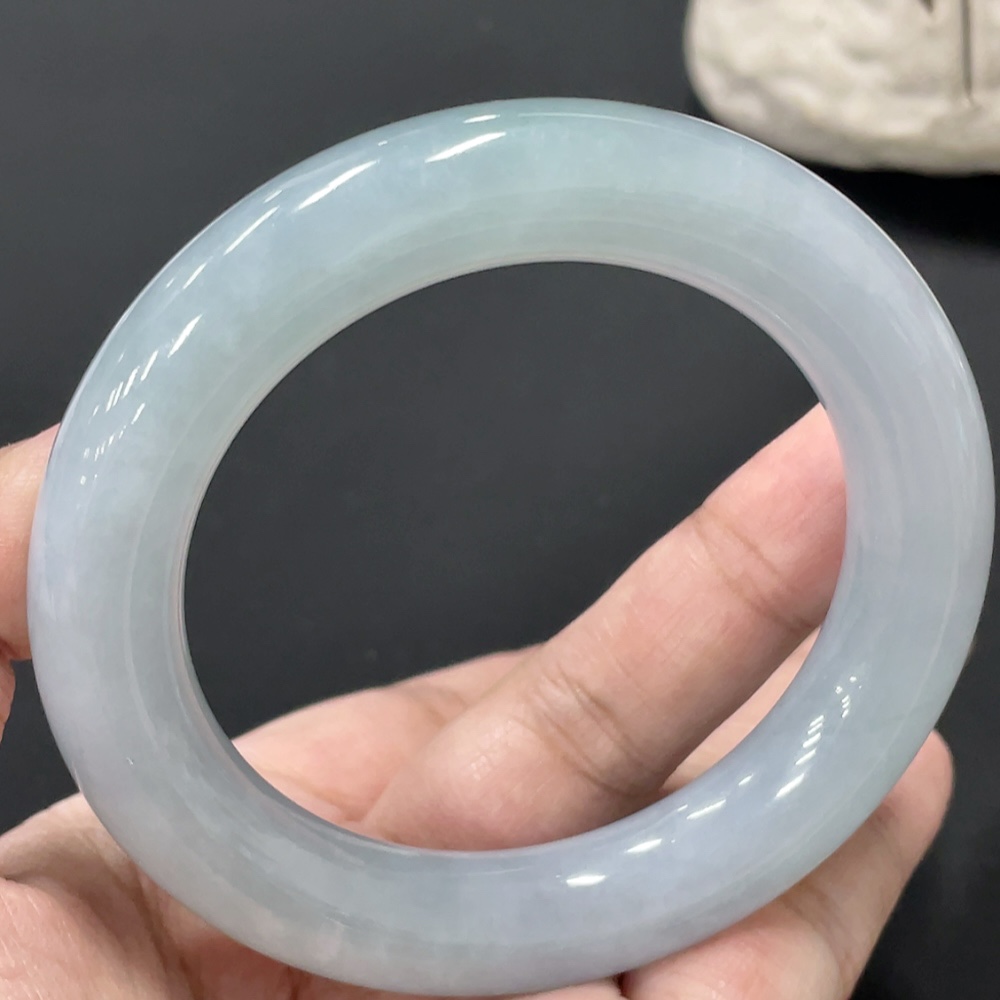 F27133713 Jadeite Round Bangle Size 54.9 Total Weight Approx. 79.49g
