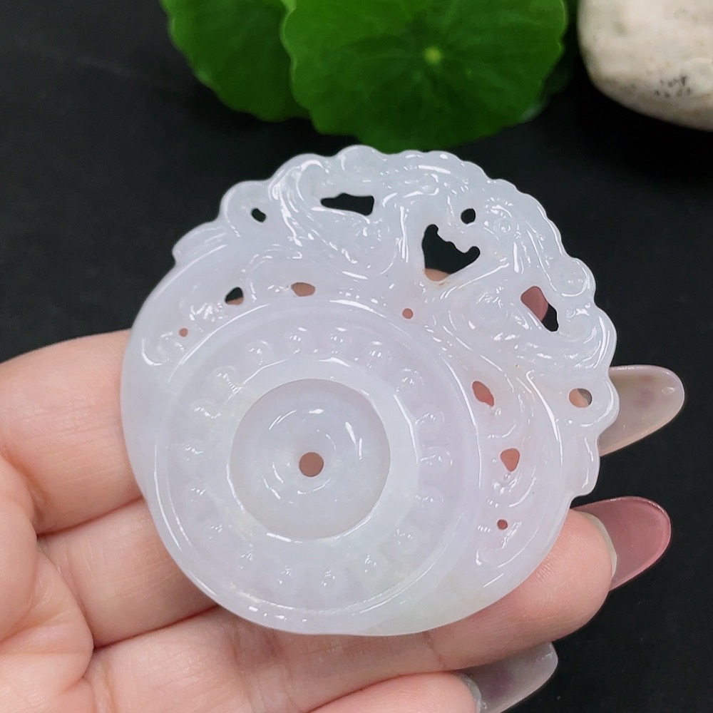 F34032424 Jadeite Antique Pendant, Total Weight Approx. 30.4g