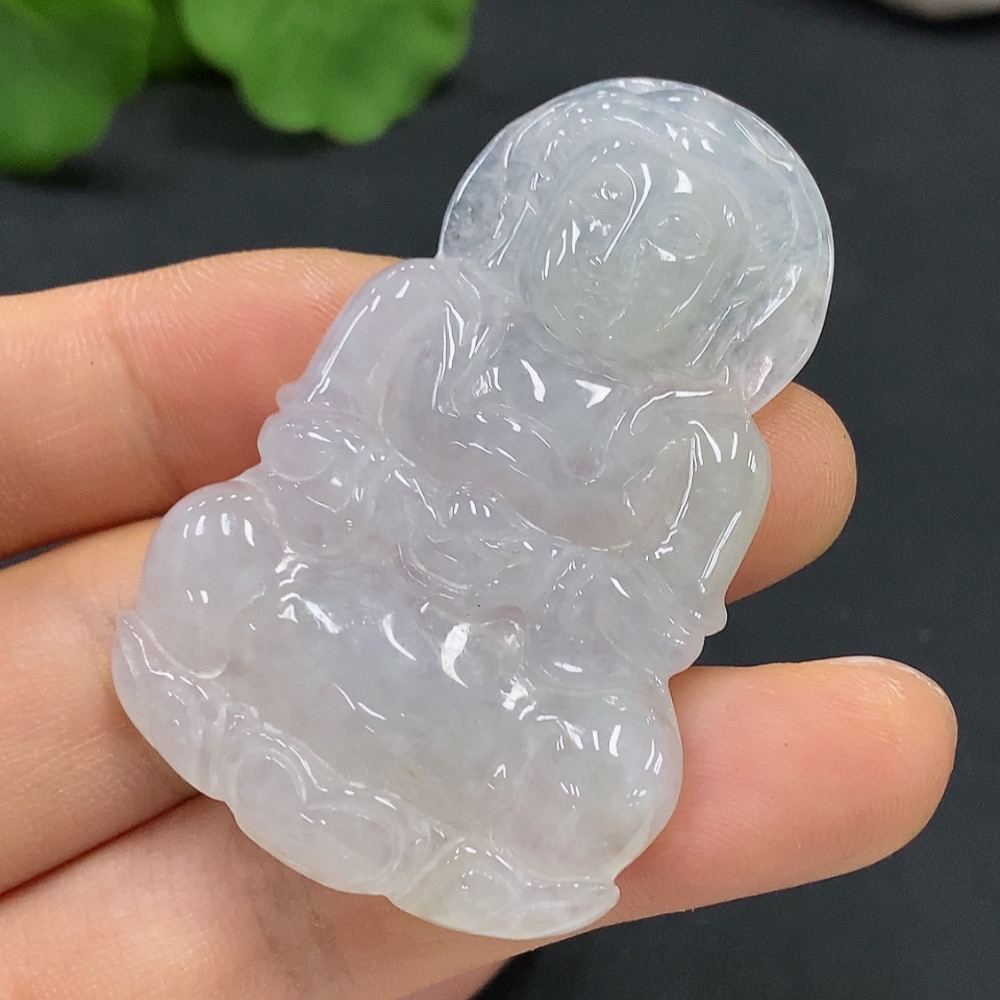 F17876167 Jadeite Guanyin Pendant Total Weight 17.076g