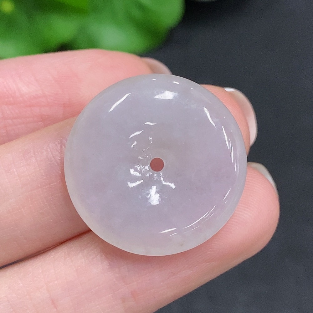 F34003337 Jadeite Peace Buckle, Total Weight Approximately 5.3 Grams