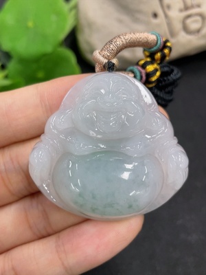 F46616229 翡翠挂件    佛公    货品总重约34.2g