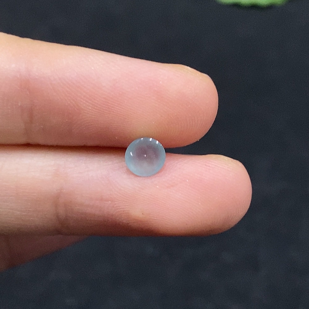 F30514971 Emerald Cabochon Inlay Piece, Total Weight Approx. 0.13g