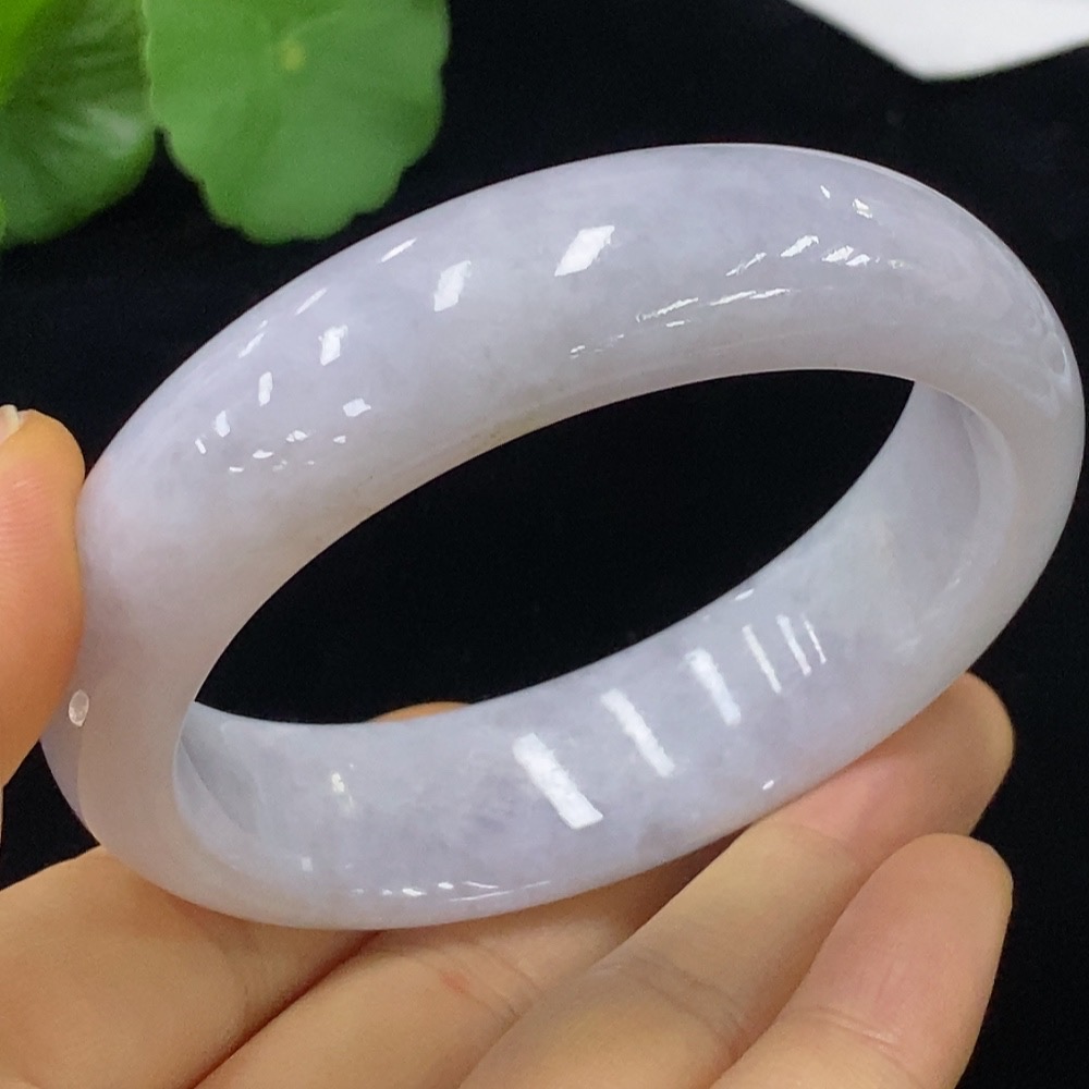 F34023997 Jadeite Round Bangle Size 56.8 Total Weight Approx. 73.02g