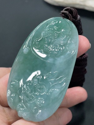 F28195406 JadeitePendant, Total Weight Approximately 47.8g