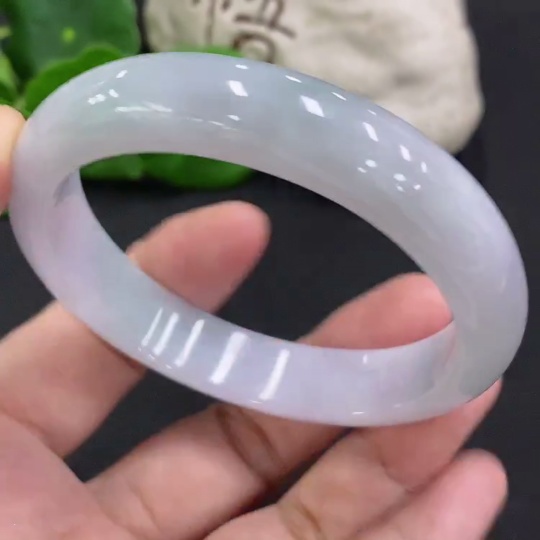 F34001668 Jadeite Round Bangle Size 57.9 Total Weight Approx. 55.7g