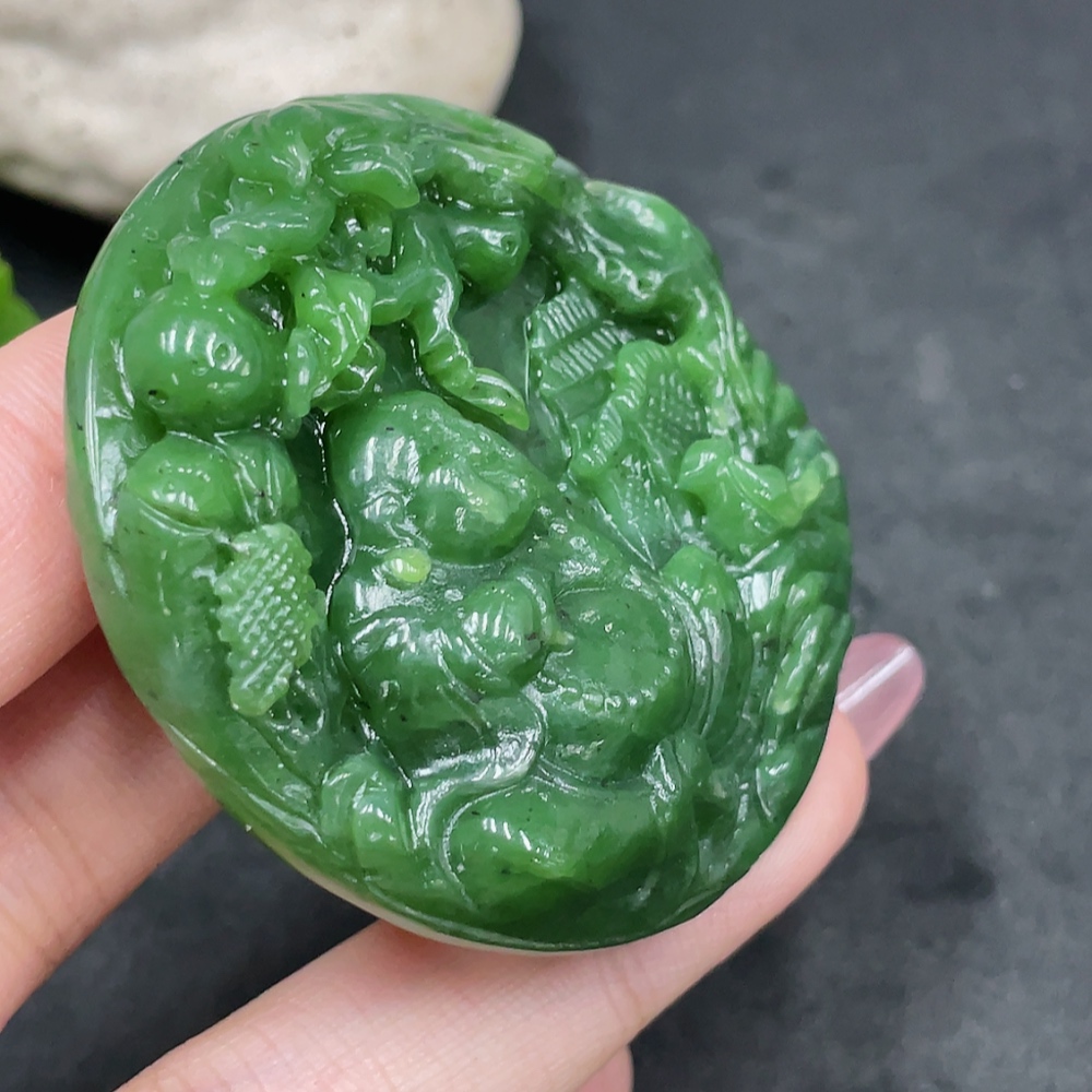 H33845969 Hetian Jade Pendant - Buddha, Total Weight Approx. 50.5g