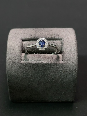 C23576489 Sapphire Ring, Total Weight Approx. 1.21g, Non-Gold Setting