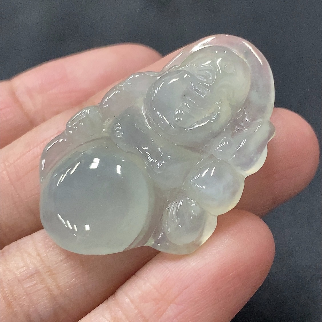 F06122103 Jadeite Buddha Pendant