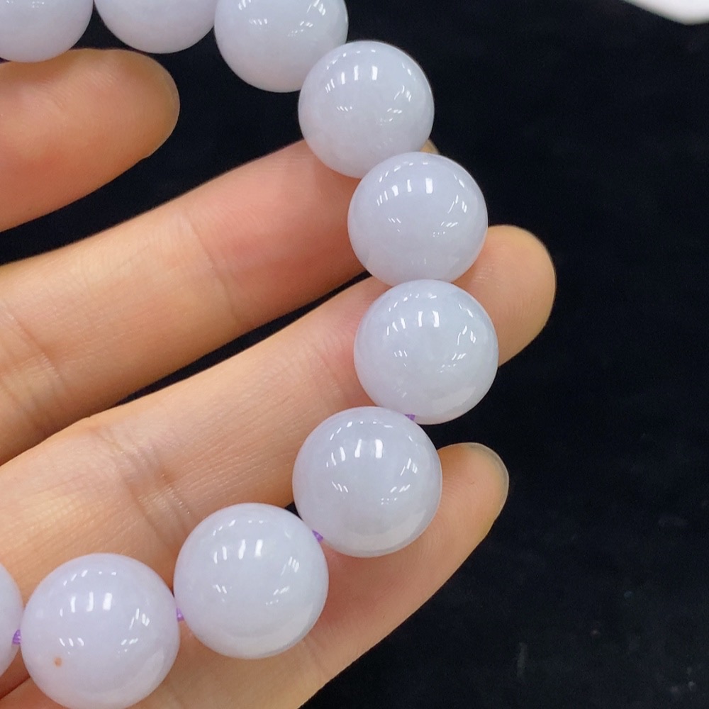 F31599874 Jadeite Bracelet Approx. 12.5mm Beads Total Weight About 50g