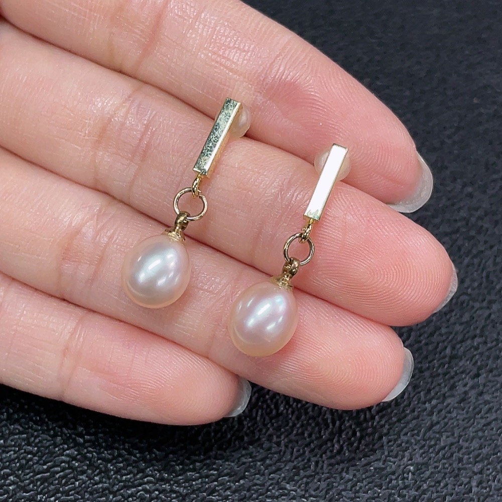 C33869287 Pearl Earrings Non-Gold Total Weight Approx. 2.76g Stone 7.8mm