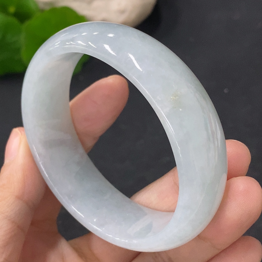 F31661133 Jadeite Concubine Bracelet Size 52.5/45.5mm Total Weight Approx. 54.6g