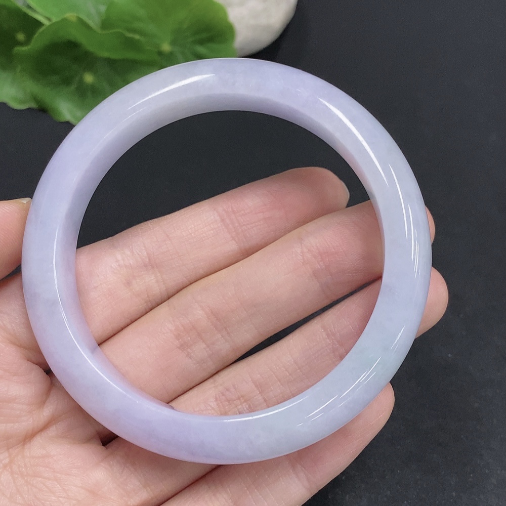 F33830544 Jadeite Round Bangle Total Weight Approx. 57.5g Size 58