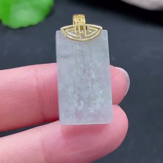 F25848545 Jadeite Plain Pendant in 18K Gold Total Weight Approx. 5.57g