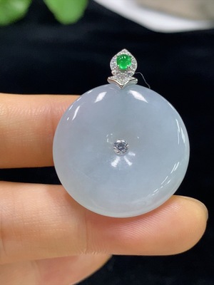 F33910897 Jadeite Peace Pendant, Total Weight Approximately 8.7g, Non-Gold