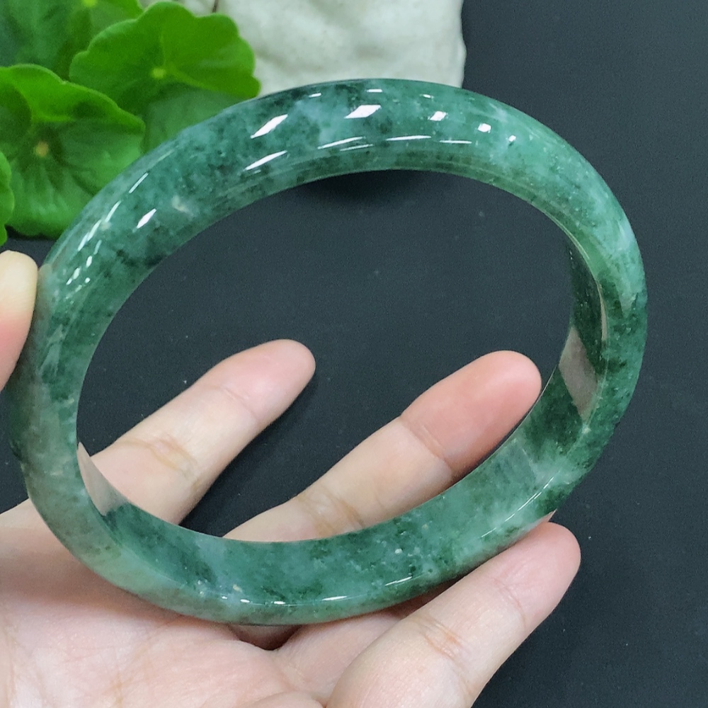 F35106054 Jadeite Round Bracelet Size 76.2 Total Weight Approx. 90.2g