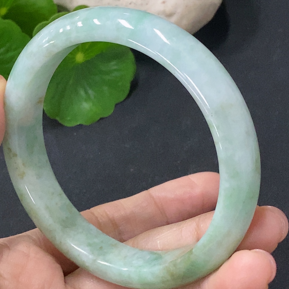 F35115895 Jadeite Round Bracelet Total Weight Approx. 48.2g Size 56.1
