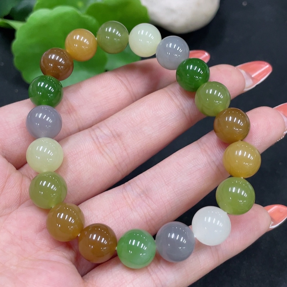 H35084501 Hetian Jade Bracelet, Approx. 9.7mm, Total Weight About 29g
