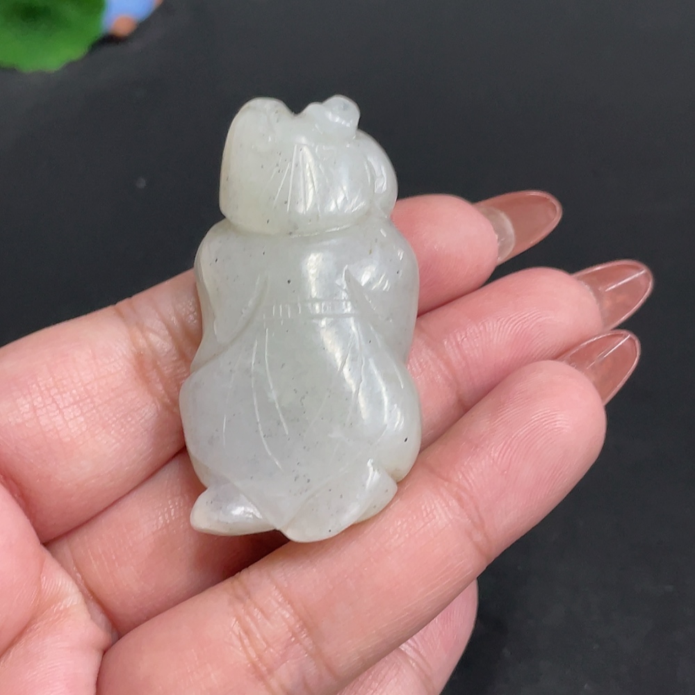 H34055024 Hetian Jade Pendant Child Total Weight About 30g