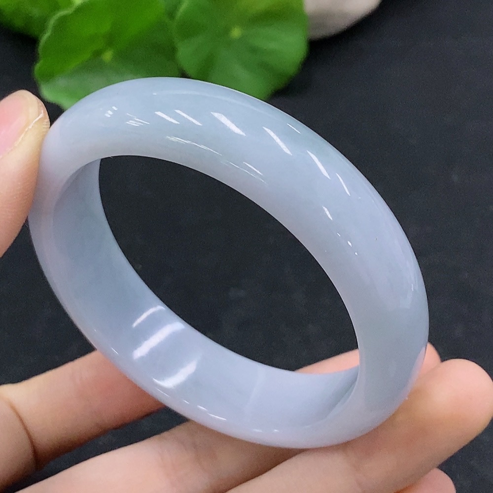 F31683594 Jadeite Round Bangle Size 53.7 Total Weight Approx. 56.84g