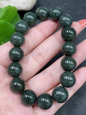 H34960842 Hetian Jade Bracelet, Approx. 12mm, Total Weight Approx. 43.9g