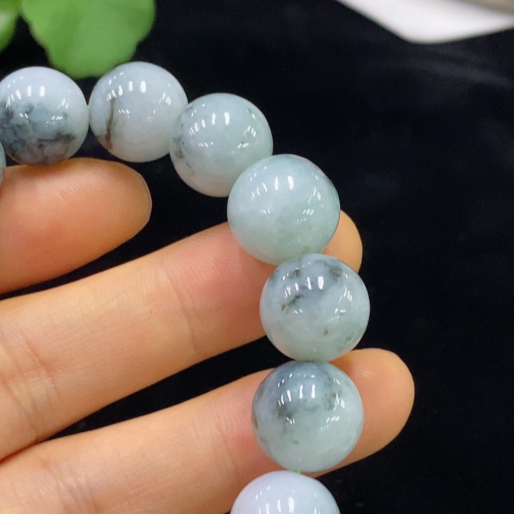 F34974622 Jadeite Bracelet 13.2mm Approx. Total Weight 54.89g Containing Other Mineral Components