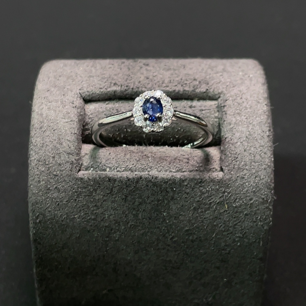 C23576489 Sapphire Ring, Total Weight Approx. 1.21g, Non-Gold Setting
